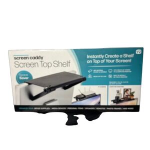 Screen‎ Caddy Screen Top Shelf - Instantly Create a Shelf on Top of Your Screen!